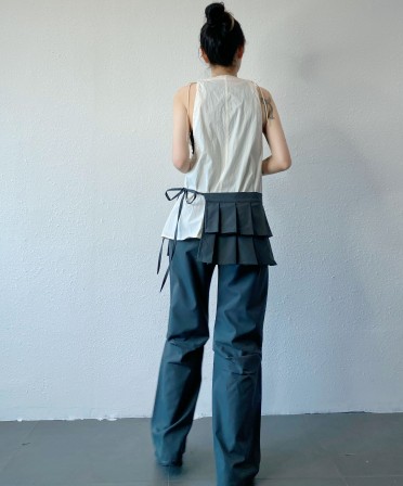 Grey Double Layer Pants #250416